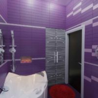 application of light lilac in the decor picture