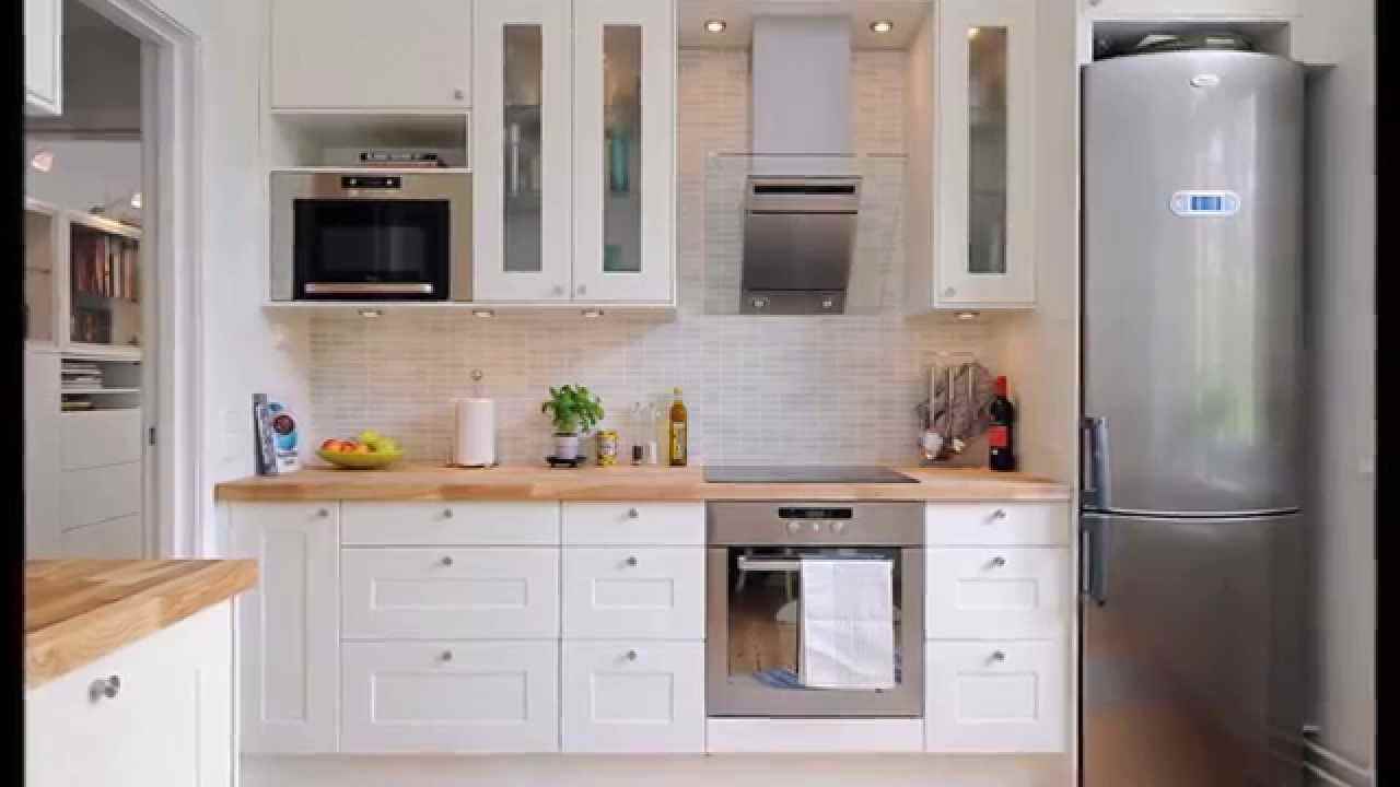 an example of an unusual design of a kitchen of 11 sq.m