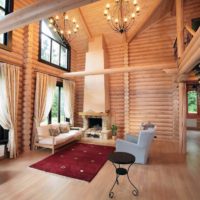idea of ​​unusual design of an apartment in the Scandinavian style photo