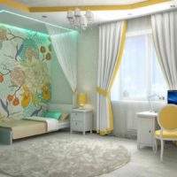 An example of a beautiful design of a children's room for a girl picture