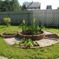 opzione di una decorazione leggera di un giardino in una foto di un cortile privato