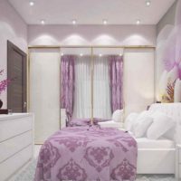 application of a beautiful lilac color in the design of the photo