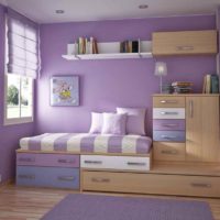 use case of dark lilac color in the decor picture