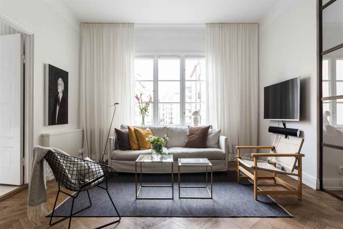 the idea of ​​using a light Scandinavian style in the decor