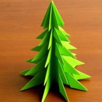 An example of creating a beautiful Christmas tree from cardboard with your own hands