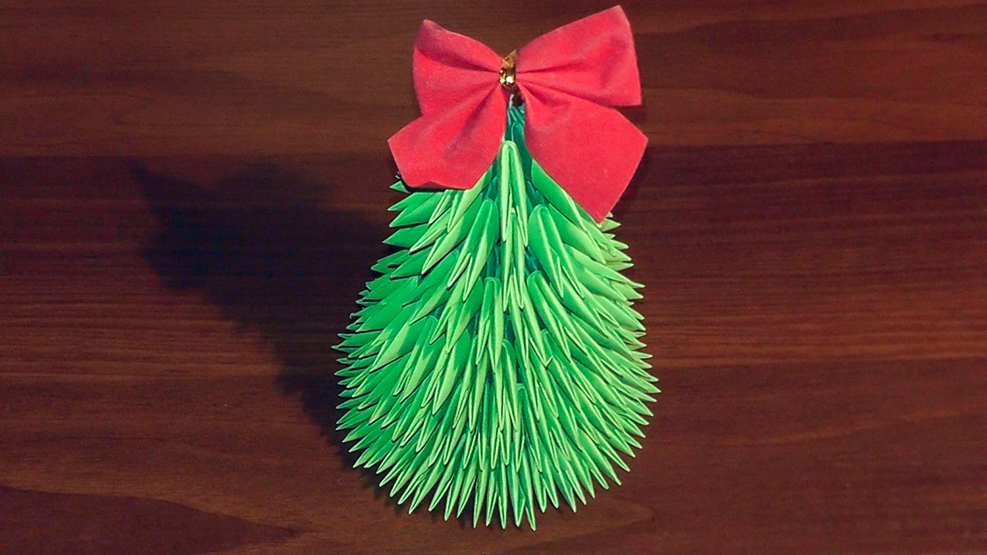 option to create a light Christmas tree from paper yourself