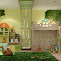 idea of ​​a bright interior for a child’s room for a girl photo