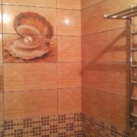 idea of ​​a light style laying tiles in the bathroom photo