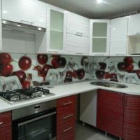 an example of a bright style kitchen 11 sq. m picture