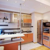exemple d'un intérieur insolite de la cuisine photo 7 m²