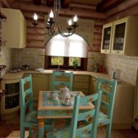 variant of an unusual style of kitchen in a country house picture