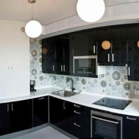 variant of the bright design of the kitchen 10 sq.m. n series 44 photos