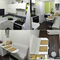 the idea of ​​a bright style kitchen 12 sq.m picture