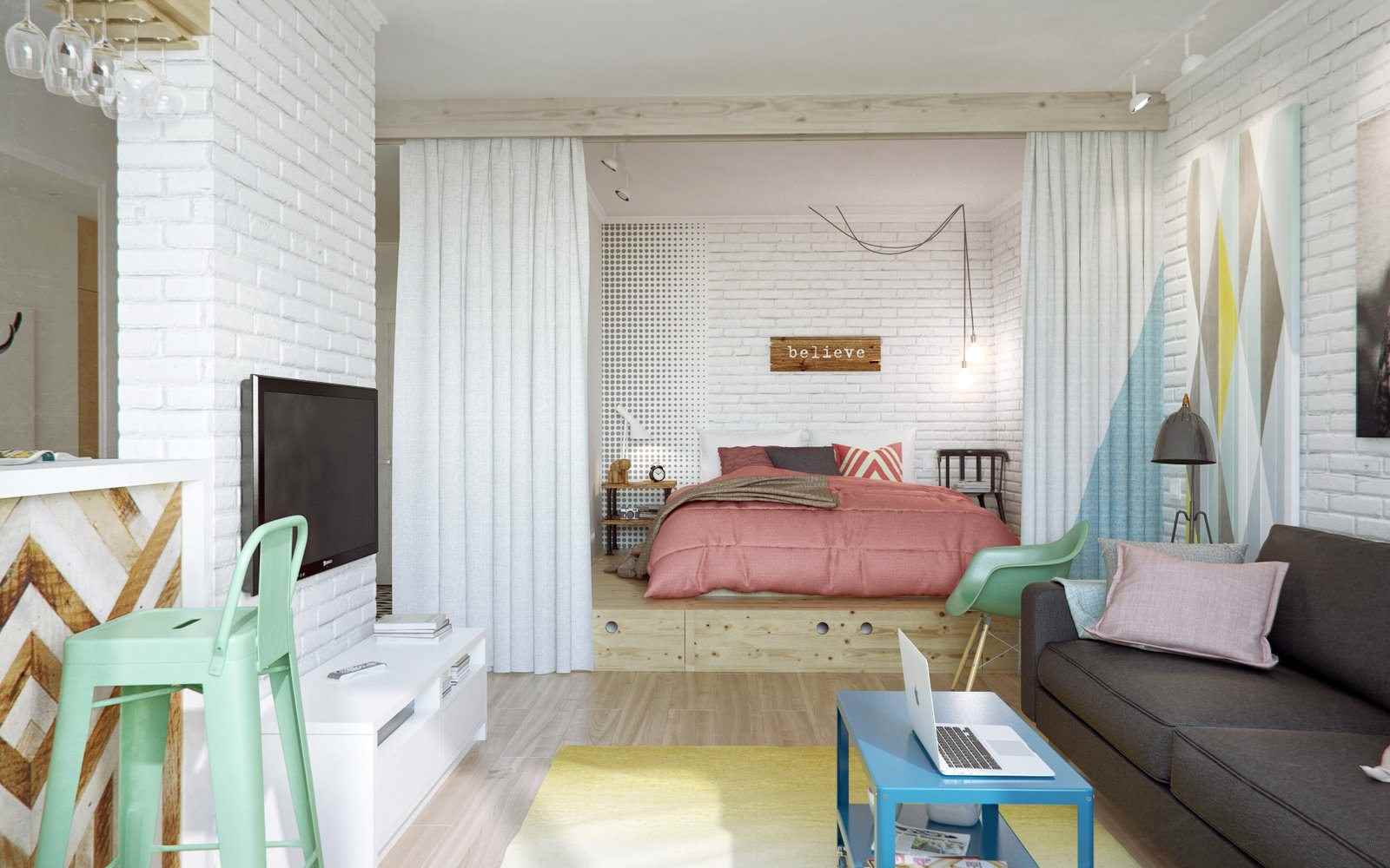 Un exemple d'une belle salle de séjour de style 15 m²