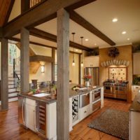 kitchen interior in the country photo