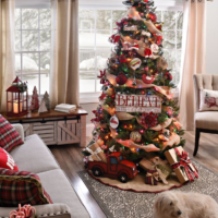 comment décorer un sapin de Noël en 2018 dans le salon