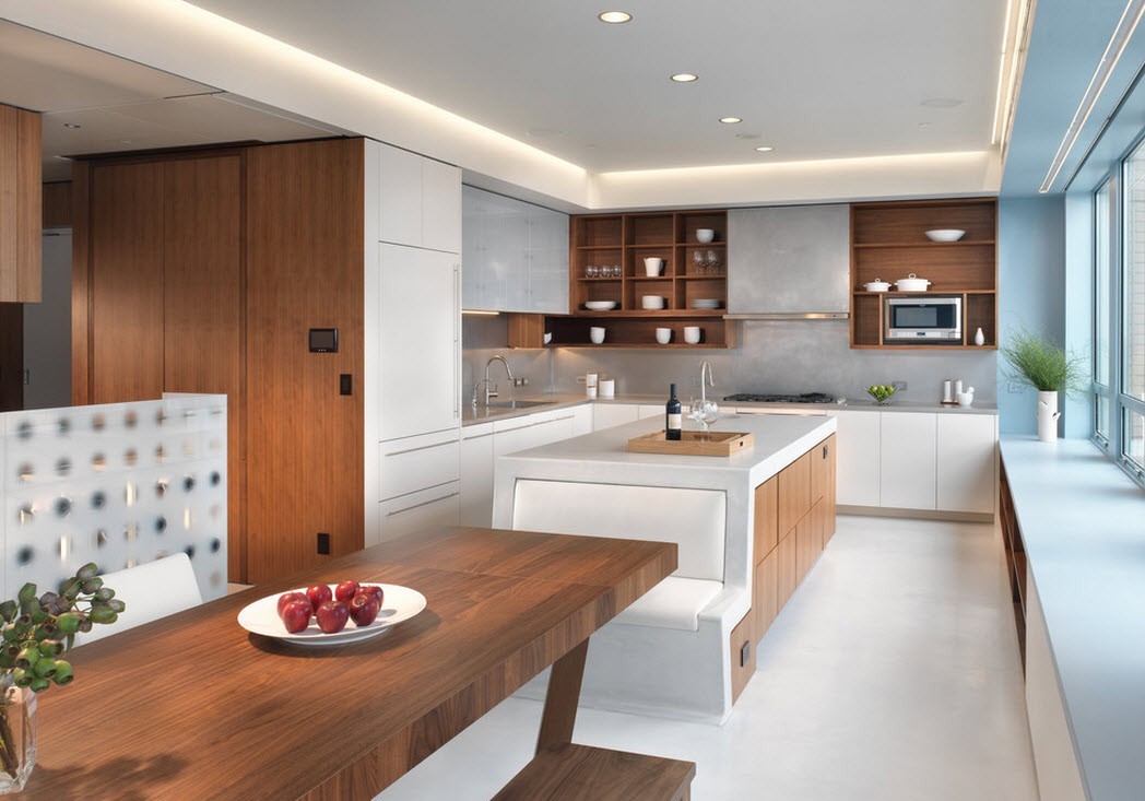 high tech kitchen with eco style
