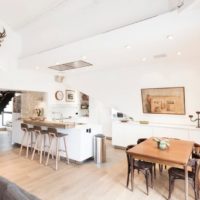 cucina sala da pranzo soggiorno in una casa privata idee foto di design