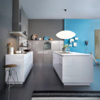 hi-tech kitchen modern design
