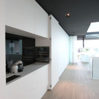 hi-tech kitchen modern interior