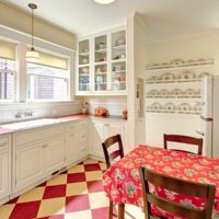 small retro kitchen