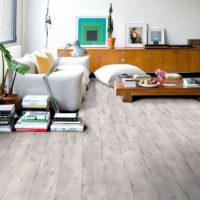 gray laminate in the living room