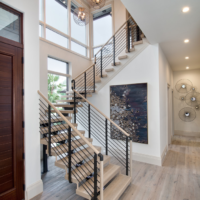 staircase in a private house design
