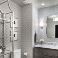 wallpaper gray bath