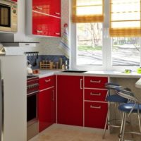red-white kitchen design