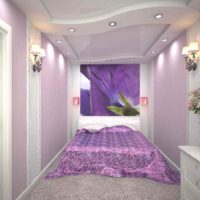 the idea of ​​using light lilac in the design picture