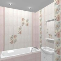 idea of ​​bright style of laying tiles in the bathroom picture