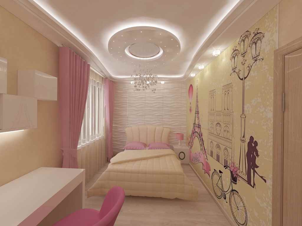 l'idea di un bellissimo design di una stanza per bambini per una ragazza