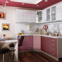 An example of a bright kitchen interior 13 sq. m. photo