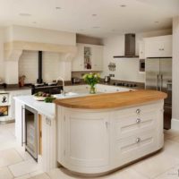 version of the beautiful kitchen interior in a country house photo