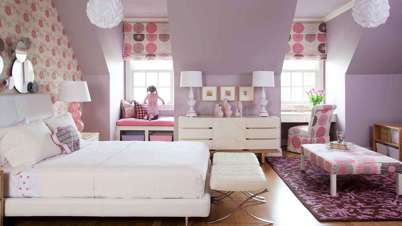 An example of a beautiful decor for a child’s room for a girl