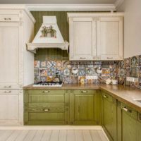 idea of ​​a bright rustic style kitchen picture