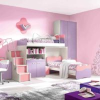 idea of ​​an unusual interior of a child’s room for a girl photo