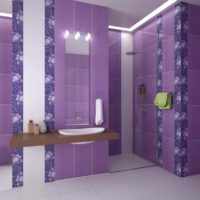 idea of ​​light design laying tile in the bathroom photo