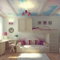 an example of an unusual design of a children's room for a girl picture