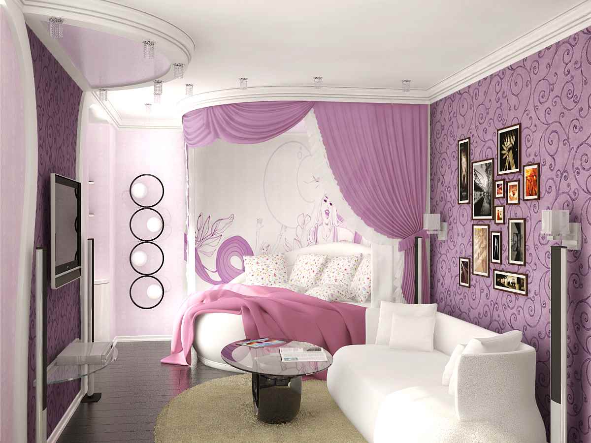 version of the bright style of a children's room for a girl