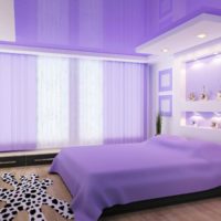 the idea of ​​using light lilac in the interior picture