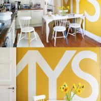 the idea of ​​using beautiful yellow in the decor of an apartment photo