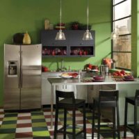 the idea of ​​a bright interior kitchen 12 sq.m picture