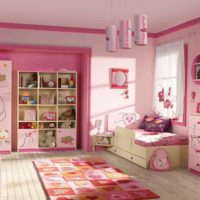 idea of ​​unusual decor for a child’s room for a girl photo