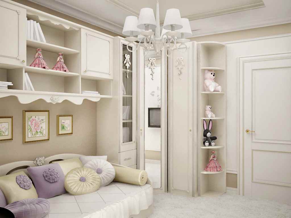 version of the unusual style of a child’s room for a girl
