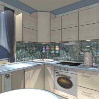 l'idée d'un bel intérieur de cuisine photo 11 m²