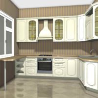 version of a light style kitchen in a classic style photo