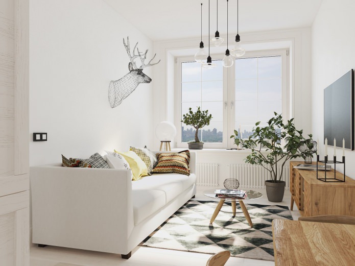 small apartment in scandinavian style