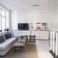 Swedish interior and studio apartment design