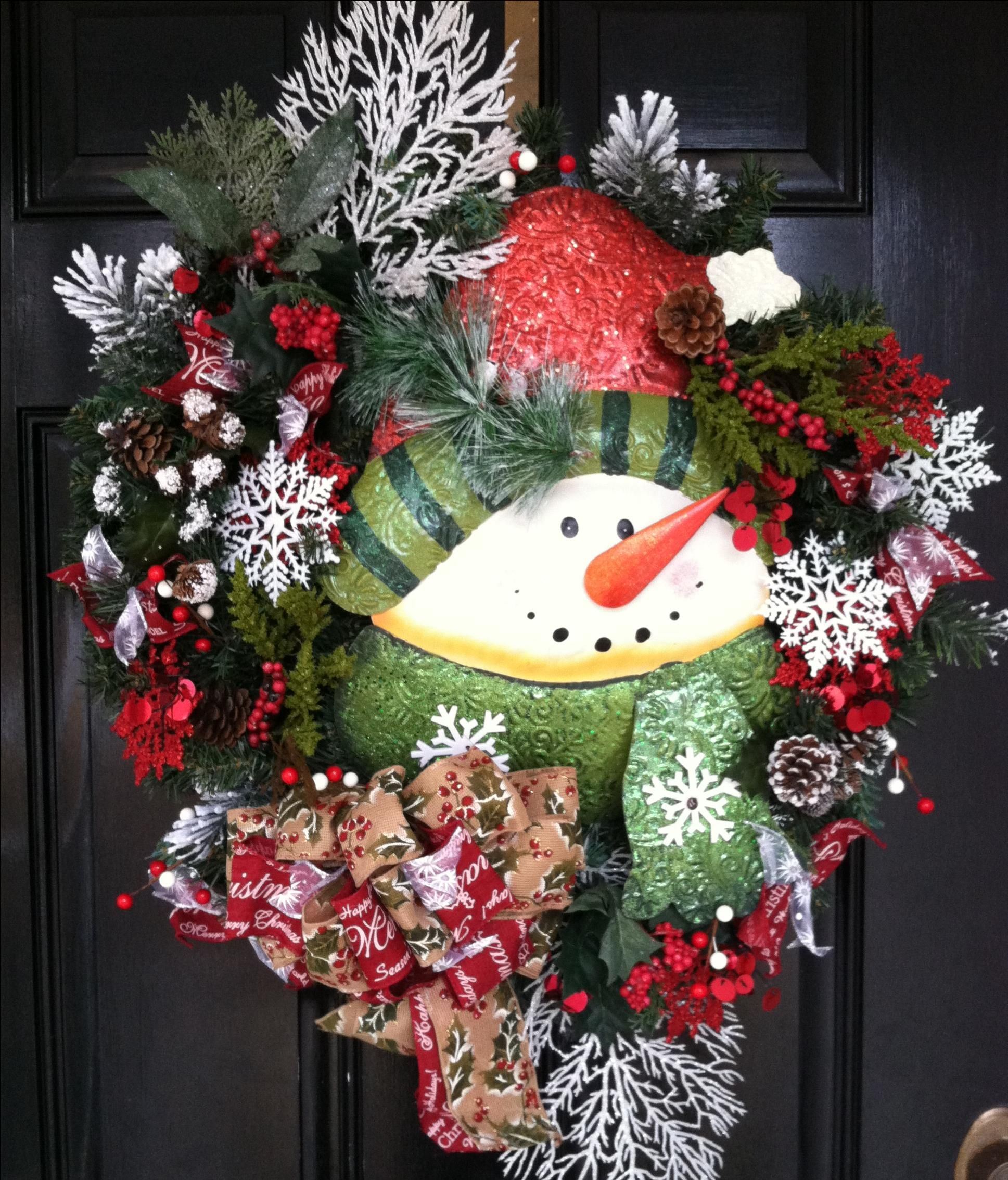 snowman at the door